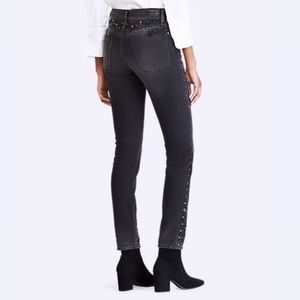 Polo Ralph Lauren Callen High Rise Fly Button Slim Studded & Jeweled Jeans